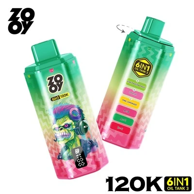 Rokok Elektronik Sekali Pakai 120K ZOOY 6 IN 1 RASA